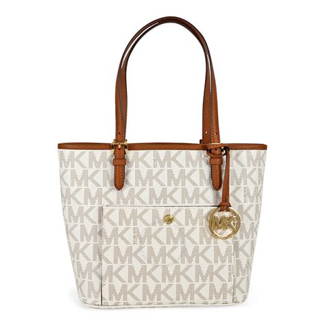 michael kors jet set medium tote vanilla|michael kors jet set saffiano.